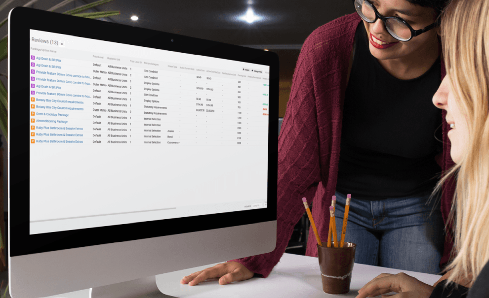 Financial budgeting dashboard showing cost tracking