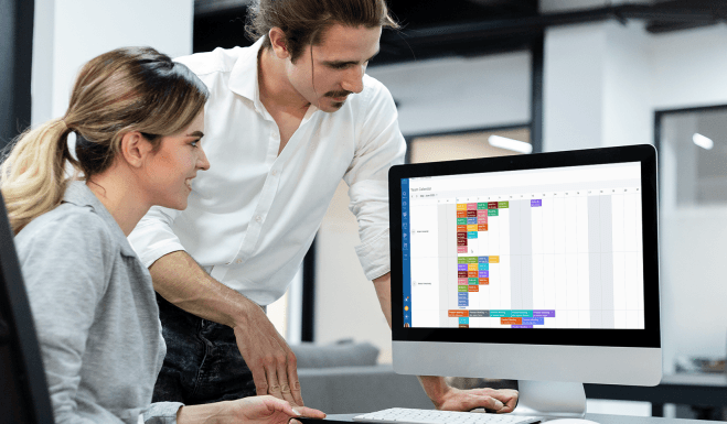 Fast-track planning interface showing team workload